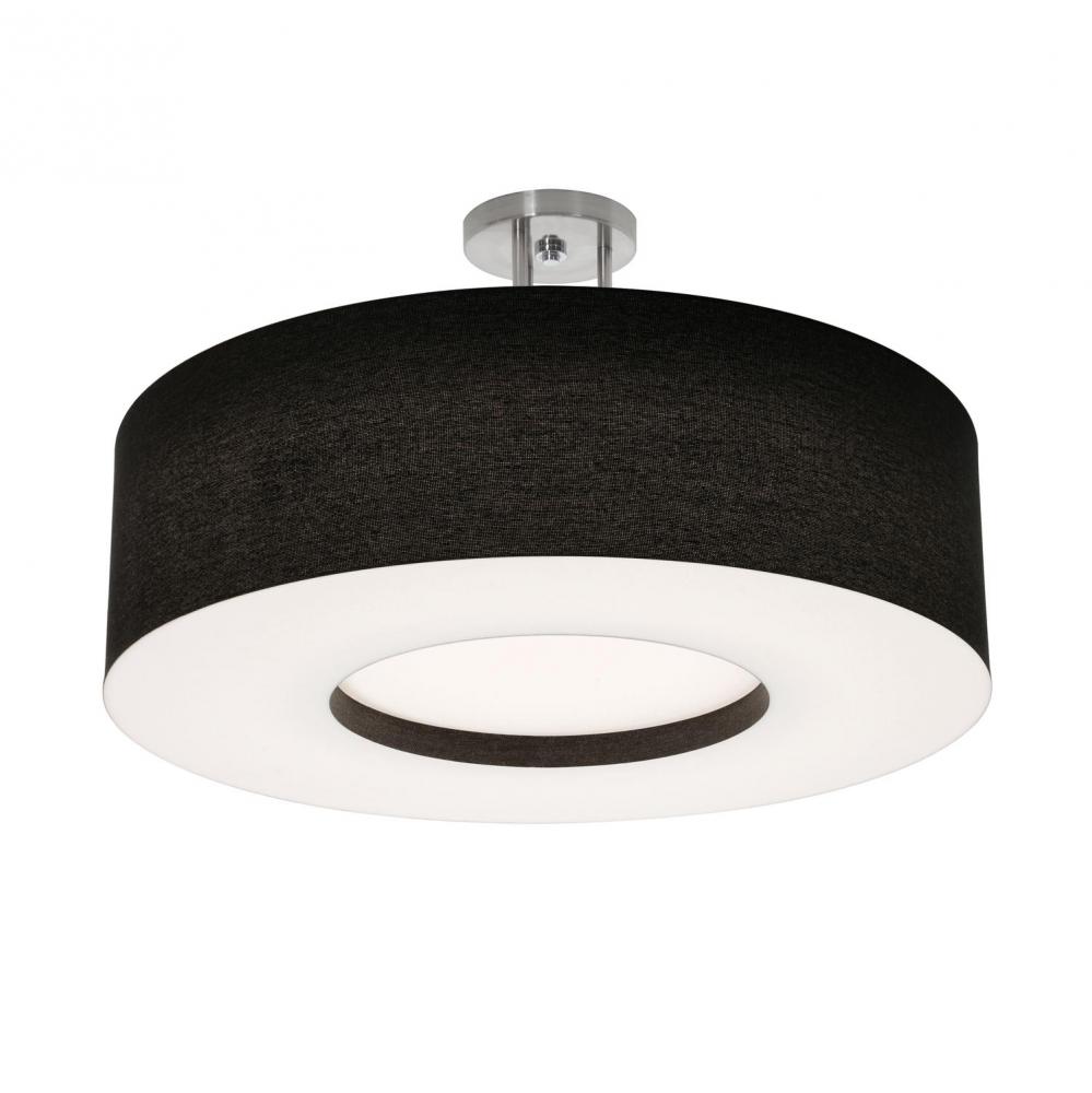 Montclair 24'' LED Ceiling,120-277V,5 CCT,SN w/ BK