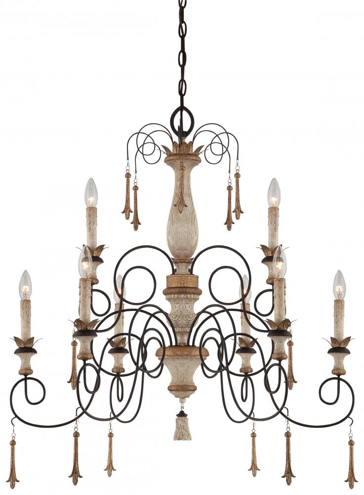 Accents Provence 9 Light Chandelier