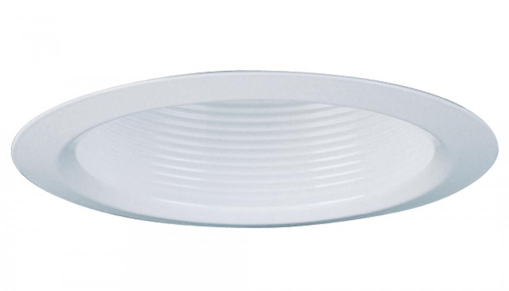 3" White Shallow Baffle trim