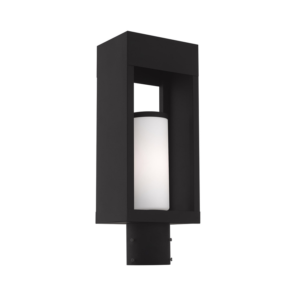 1 Lt Black Outdoor Post Top Lantern