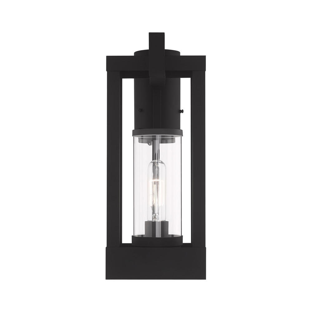 1 Lt Black Outdoor Post Top Lantern