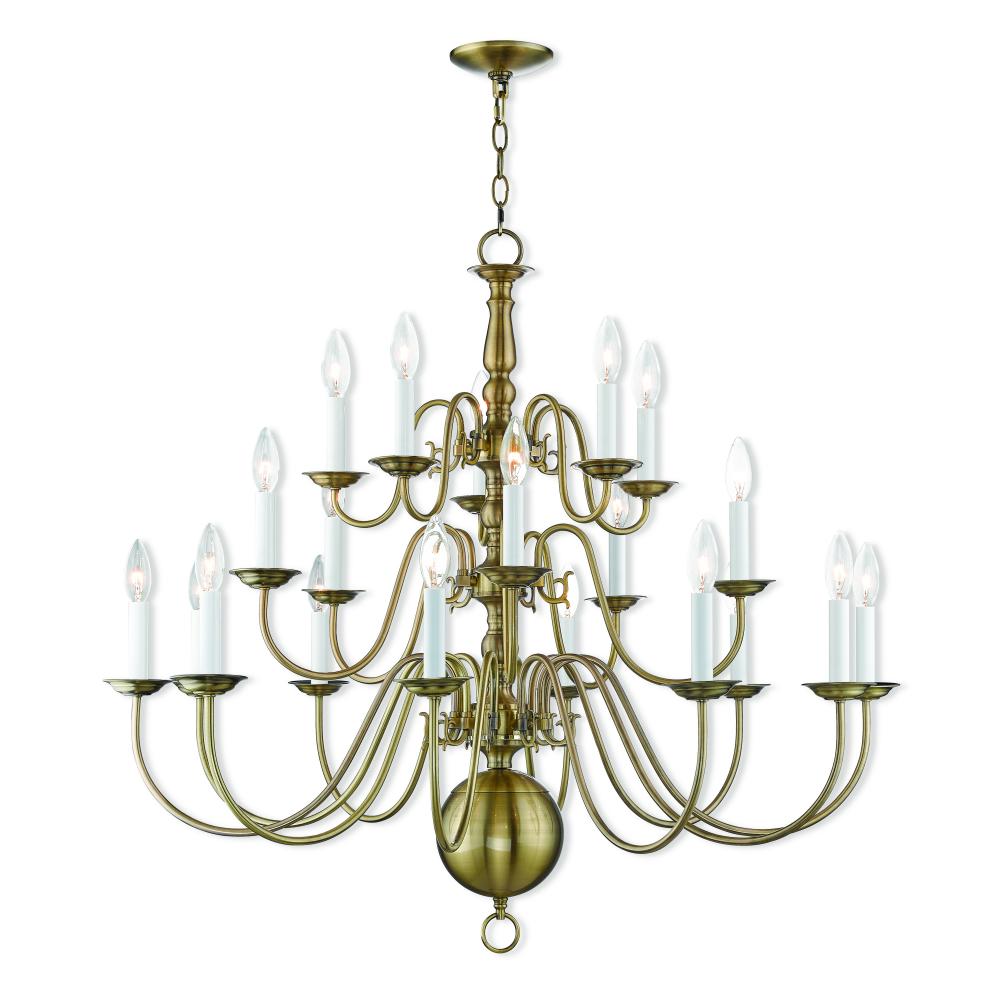 20 Light AB Foyer Chandelier