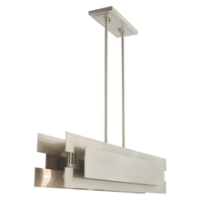 Livex Lighting 40695-91 - 5 Lt Brushed Nickel Linear Chandelier