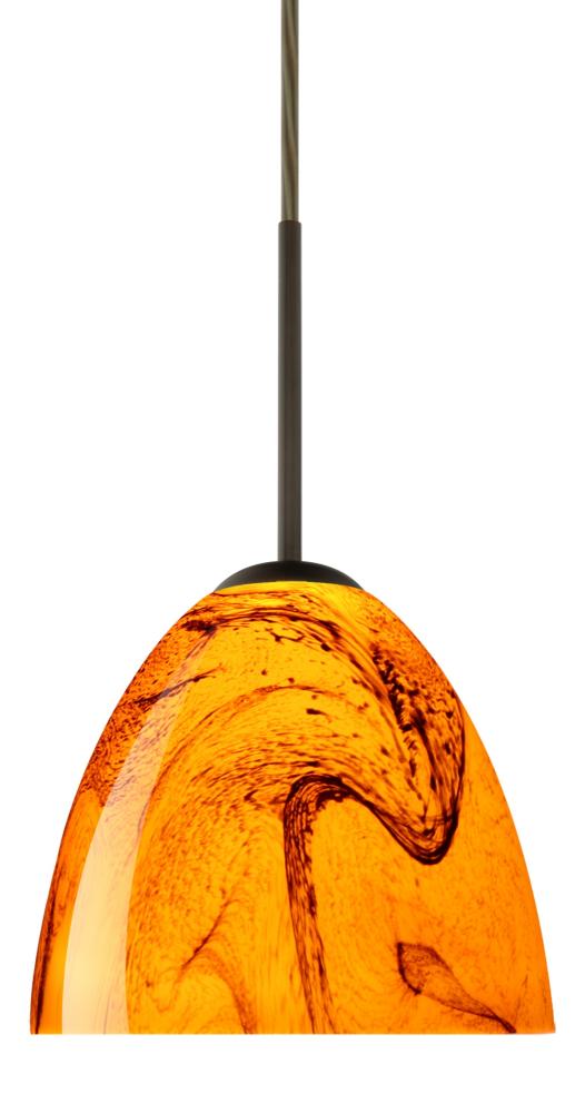 Besa Sasha LED Pendant 1Bc Habanero Bronze 1x9W LED