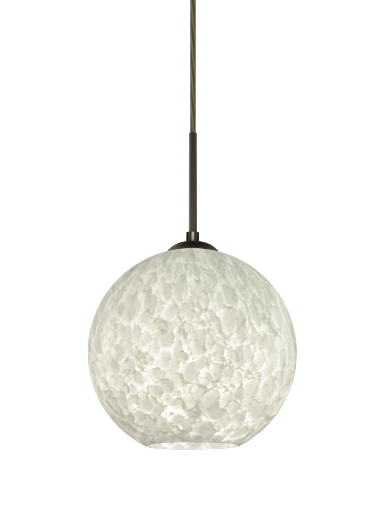 Besa Coco 8 Pendant, Carrera, Bronze Finish, 1x9W LED