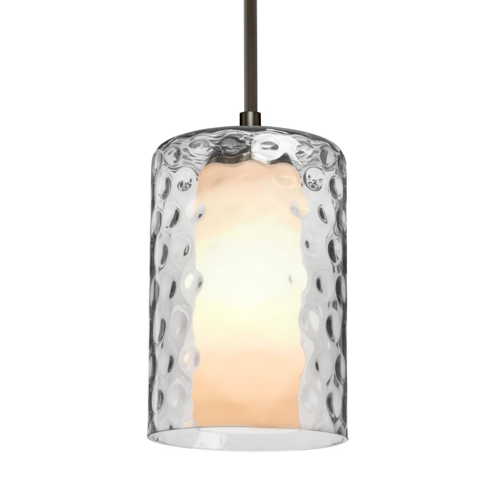 Besa, Esa Cord Pendant, Clear, Bronze Finish, 1x5W LED, 15Ft. Cord