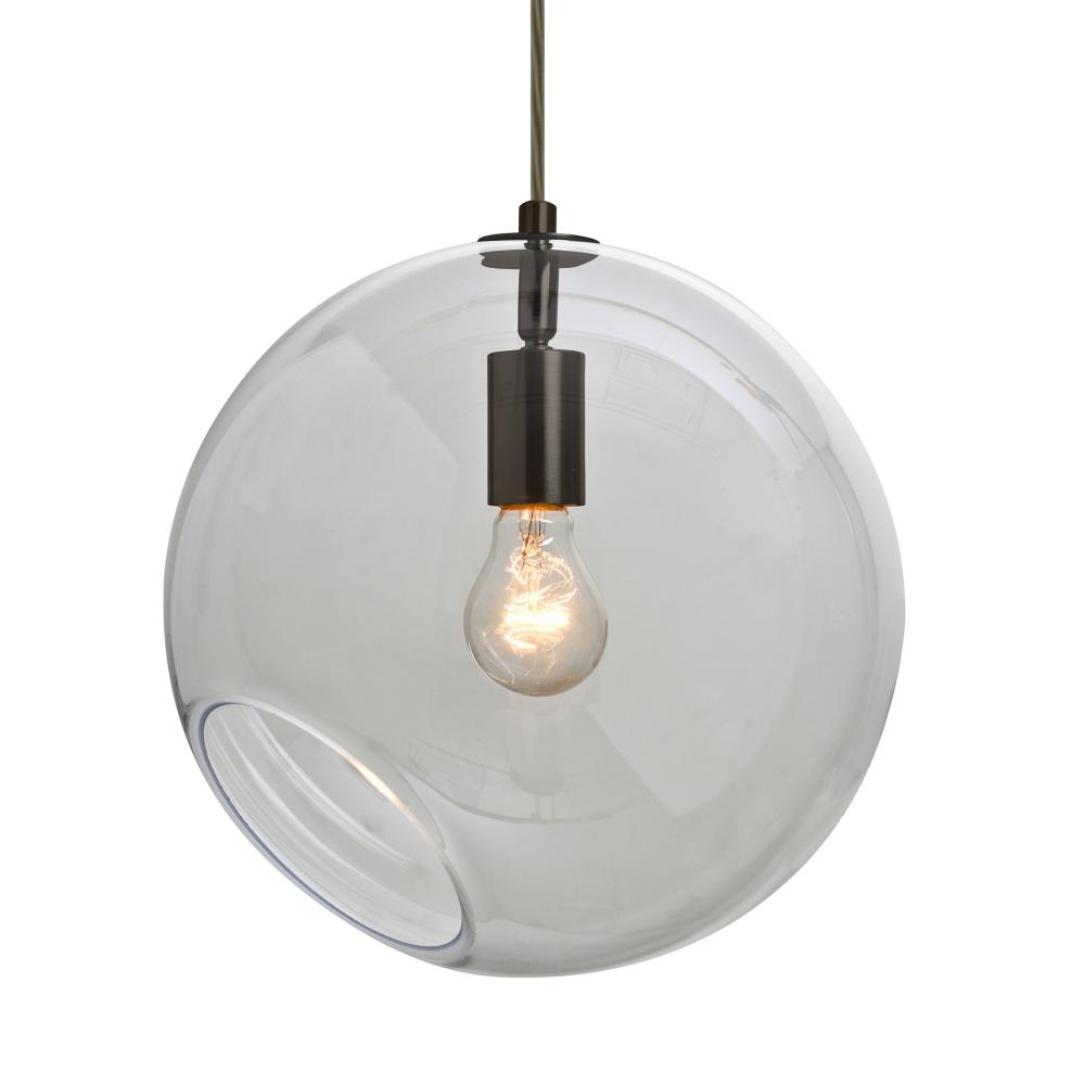 Besa, Maestro 12 Cord Pendant for Multiport Canopy, Clear, Bronze Finish, 1x60W Mediu