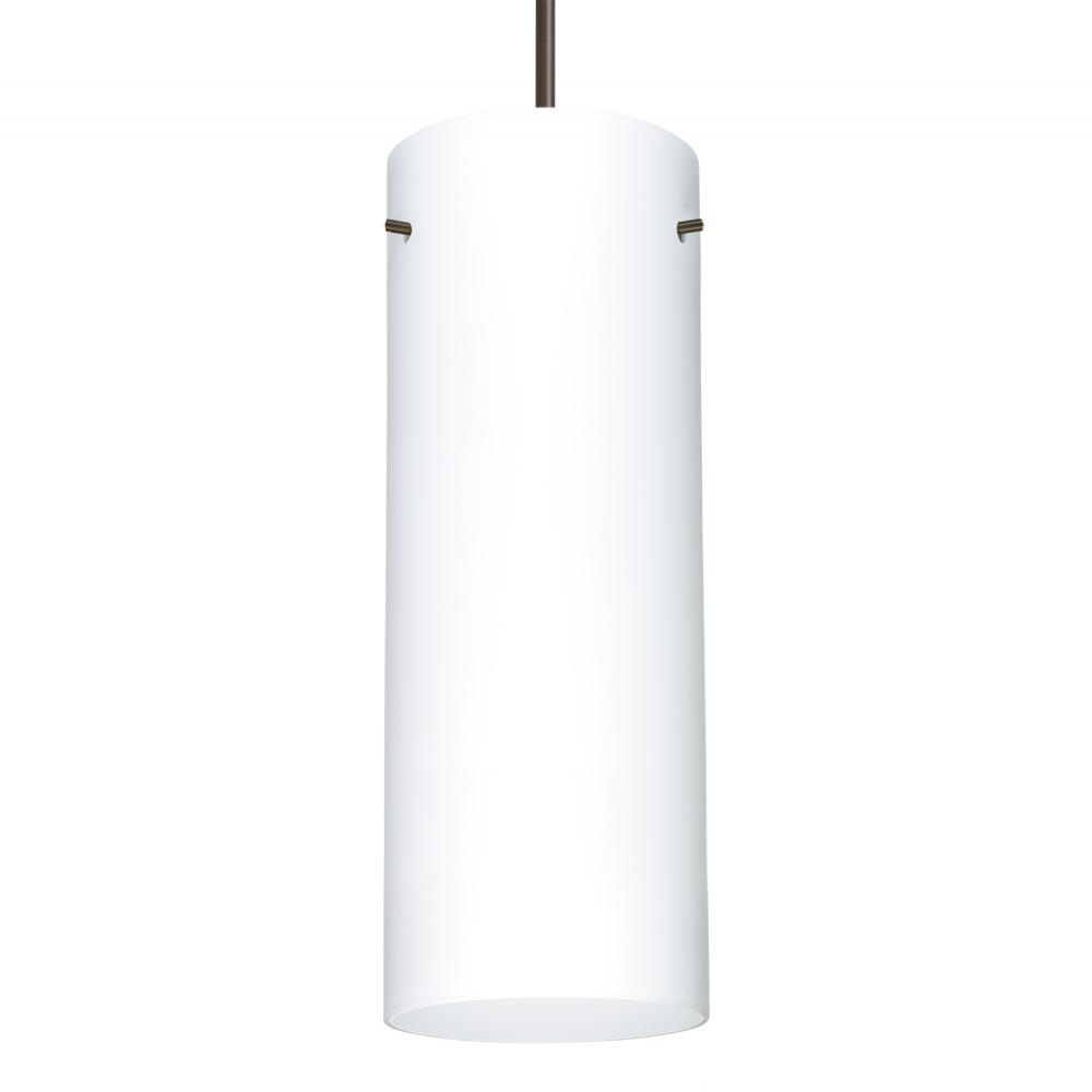 Besa Pendant Stilo 18 Bronze Opal Matte 1x150W Medium Base A21, 15Ft. Cord