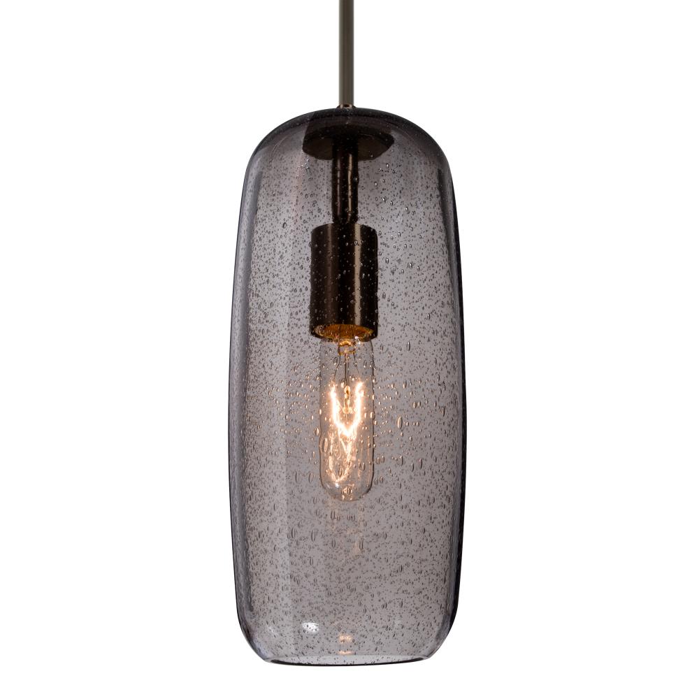 Besa, Pinot 13 Cord Pendant, Smoke Bubble, Bronze FInish 1x60W Incandescent, 15Ft. Co