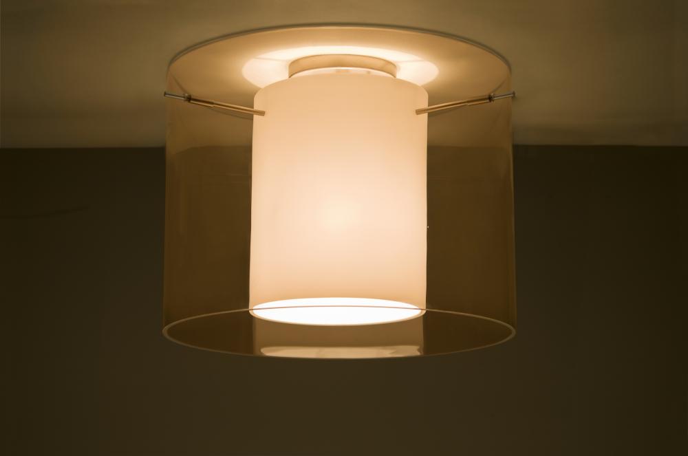 Besa Ceiling Pahu 16 Satin Nickel Transparent Armagnac/Opal 1x150W Medium Base A21