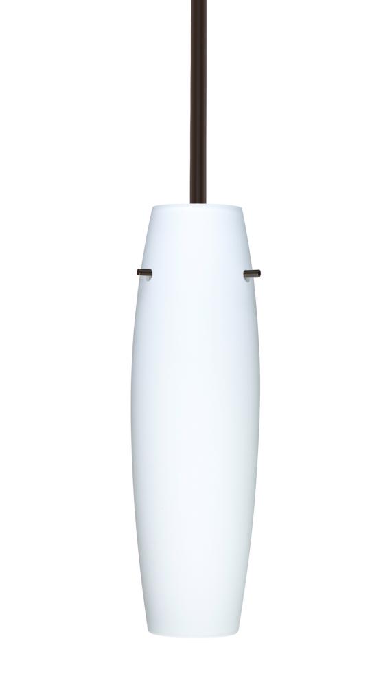 Besa Stem Pendant Suzi 14 Bronze Opal Matte 1x100W Medium Base