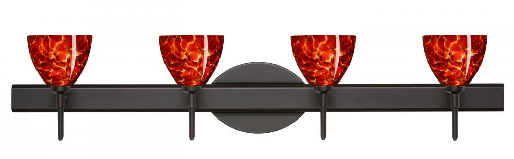 Besa Divi Wall 4SW Garnet Bronze 4x5W LED