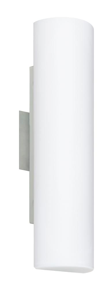 Besa Wall Baaz 16 Satin Nickel Opal Matte 1x5W LED