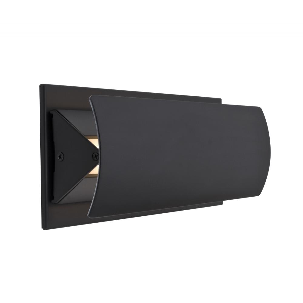 Besa, Montour Wall Sconce, Black, 1x6W LED