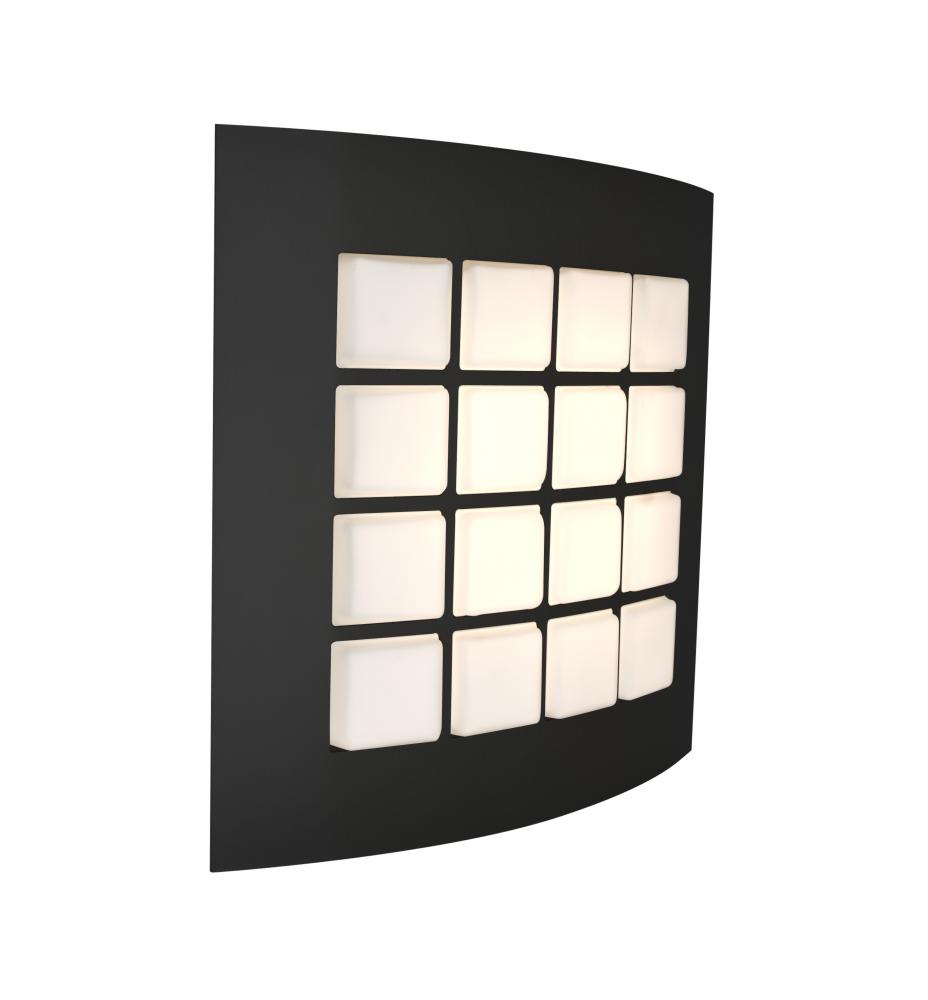 Besa, Quad 13 Sconce, Opal/Black, 1x15W LED