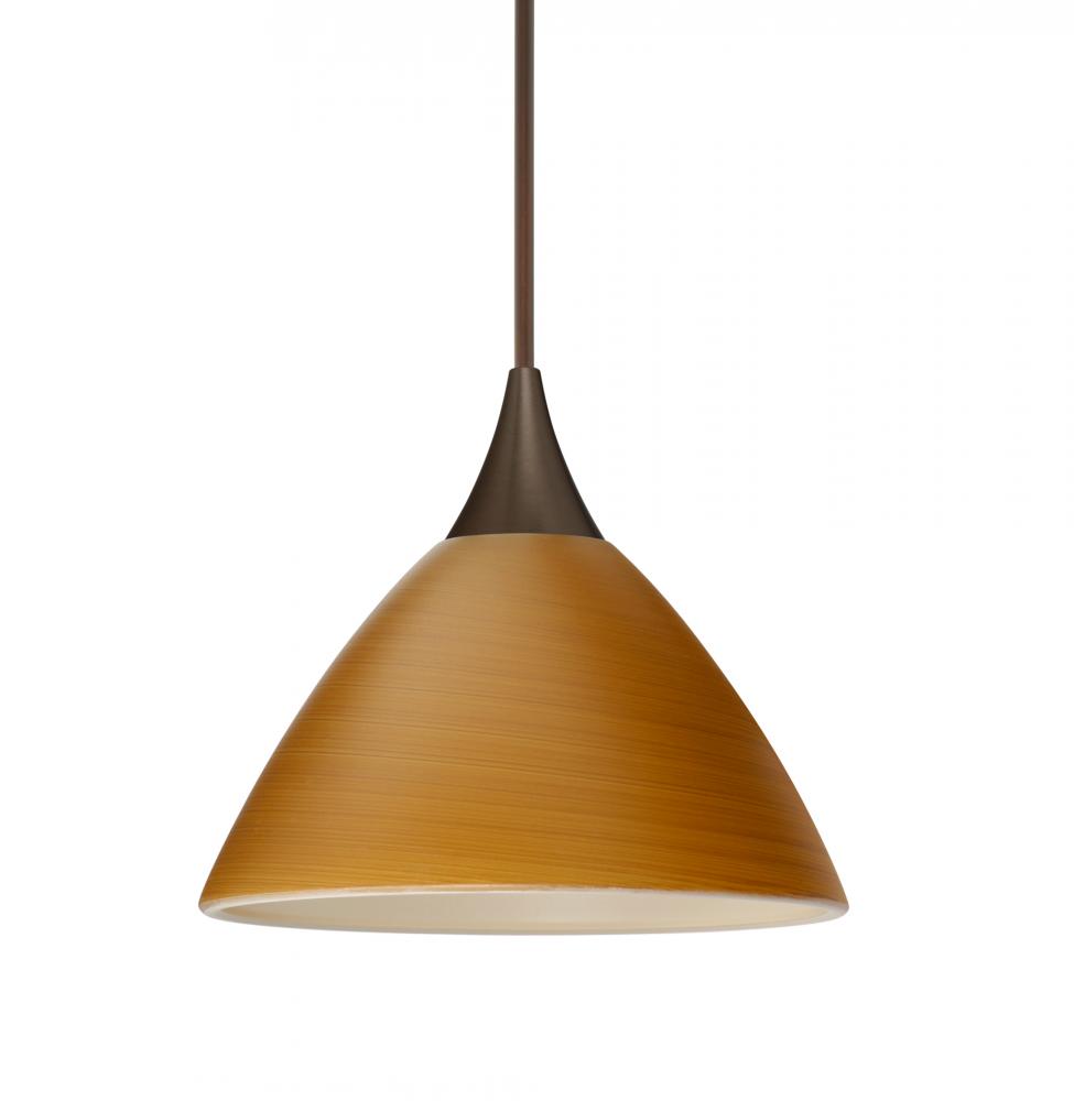 Besa Pendant Domi Bronze Oak 1x50W Halogen, 15Ft. Cord