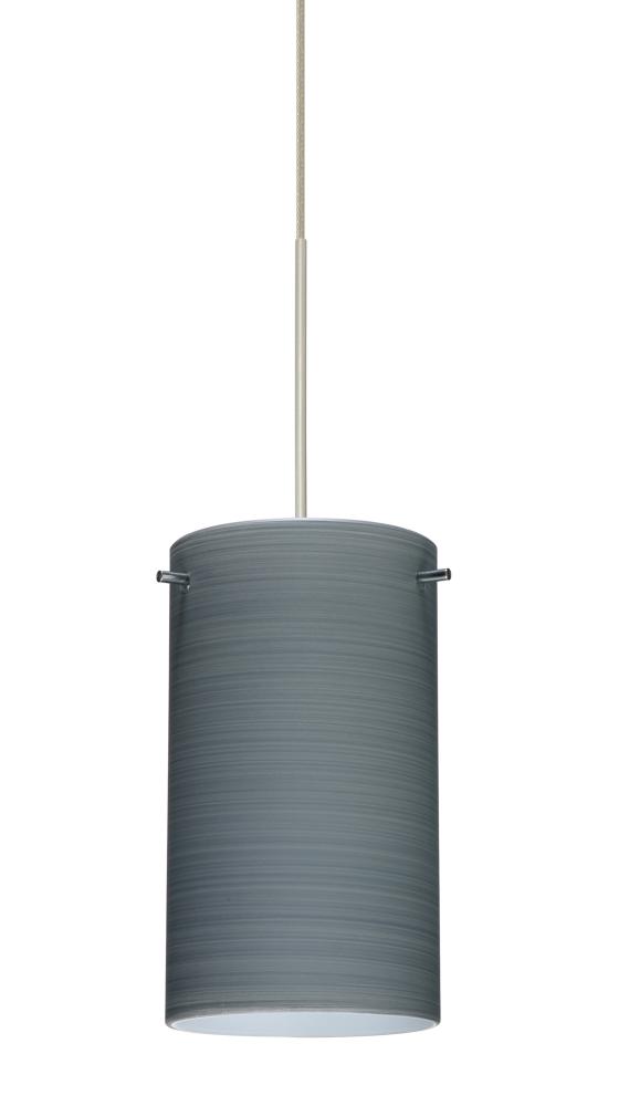 Besa Stilo 7 Pendant for Multiport Canopy Satin Nickel Titan 1x50W Halogen, 0-10V Dimming