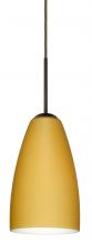 Besa Lighting 1JC-1511VM-LED-BR-L - Besa Riva 9 LED Pendant Vanilla Matte Bronze 1x9W LED, 15Ft. Cord