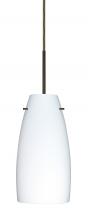 Besa Lighting 1JC-151207-LED-BR-L - Besa Tao 10 LED Pendant Opal Matte Bronze 1x9W LED, 15Ft. Cord