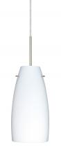 Besa Lighting 1JC-151207-SN-L - Besa Tao 10 Pendant Satin Nickel Opal Matte 1x100W Medium Base, 15Ft. Cord