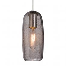 Besa Lighting 1JC-PINOT9SM-EDIL-SN - Besa, Pinot 9 Cord Pendant, Smoke Bubble, Satin Nickel FInish 1x40W LED Filament