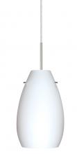 Besa Lighting 1JT-412607-SN-L - Besa Pera 9 Pendant Satin Nickel Opal Matte 1x100W Medium Base, 15Ft. Cord