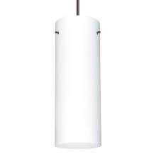 Besa Lighting 1JT-412807-BR-L - Besa Pendant Stilo 18 Bronze Opal Matte 1x150W Medium Base A21, 15Ft. Cord