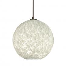 Besa Lighting 1JT-COCO819-LED-BR-L - Besa Coco 8 Pendant, Carrera, Bronze Finish, 1x9W LED, 15Ft. Cord