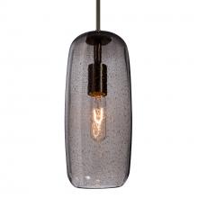 Besa Lighting 1JT-PINOT13SM-BR-L - Besa, Pinot 13 Cord Pendant, Smoke Bubble, Bronze FInish 1x60W Incandescent, 15Ft. Co