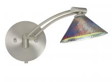 Besa Lighting 1WW-550493-SN - Besa Wall Swirl Satin Nickel Dicro Swirl 1x50W Halogen Gy6.35