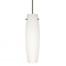 Besa Lighting 1XC-412107-BR-DIM010 - Besa Tu Tu Pendant, Opal Matte, Bronze, 1x50W Halogen, 0-10V Dimming