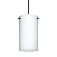 Besa Lighting 1XC-440407-BK-DIM010 - Besa Stilo 7 Pendant Black Opal Matte 1x50W Halogen, 0-10V Dimming