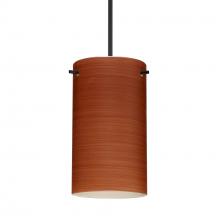 Besa Lighting 1XC-4404CH-BK-277 - Besa Stilo 7 Pendant Black Cherry 1x50W Halogen, 277V