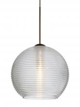 Besa Lighting 1XC-461500-BR-L - Besa Pendant Kristall 6 Bronze Clear 1x35W Halogen, 15Ft. Cord