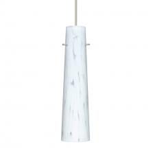 Besa Lighting 1XC-567419-SN-DIM010 - Besa Camino Pendant Satin Nickel Carrera 1x50W Halogen, 0-10V Dimming