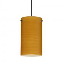 Besa Lighting 1XT-4404OK-BK-277-DIM010 - Besa Stilo 7 Pendant Black Oak 1x50W Halogen, 277V, 0-10V Dimming