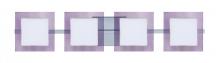 Besa Lighting 4WS-773591-LED-CR - Besa Wall Alex Chrome Opal/Amethyst 4x5W LED