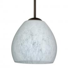 Besa Lighting B-412219-MED-BR - Besa Bolla Pendant For Multiport Canopy Carrera Bronze 1x40W B10 Medium base