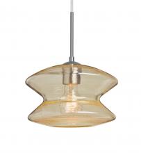 Besa Lighting J-ZENGD-SN - Besa, Zen Cord Pendant For Multiport Canopy, Gold Bubble, Satin Nickel Finish, 1x60W