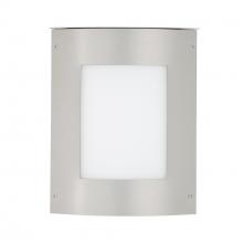 Besa Lighting MOTO8SQ-WA-LED-SL - Besa Outdoor Moto 8 Square Silver White Acrylic 1x5W LED