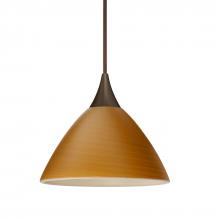 Besa Lighting RXP-1743OK-BR-L - Besa Pendant Domi Bronze Oak 1x50W Halogen, 15Ft. Cord