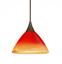 Besa Lighting RXP-1743SL-BR-L - Besa Pendant Domi Bronze Solare 1x50W Halogen, 15Ft. Cord