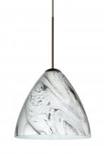 Besa Lighting RXP-1779MG-LED-BR - Besa Pendant Mia Bronze Marble Grigio 1x5W LED