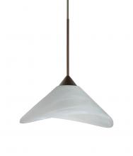 Besa Lighting X-191352-BR-L - Besa Pendant For Multport Canopy Hoppi Bronze Marble 1x50W Halogen, 15Ft. Cord