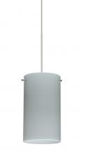 Besa Lighting X-4404KR-SN-L - Besa Stilo 7 Pendant for Multiport Canopy Satin Nickel Chalk 1x50W Halogen, 15Ft. Cord