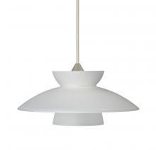 Besa Lighting XP-271825-SN-L - Besa Pendant Trilo 7 Satin Nickel Frost 1x50W Halogen, 15Ft. Cord