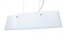 Besa Lighting LS3-445406-LED-SN - Besa Pendant Silhouette 28 Satin Nickel Opal Glossy 3x5W LED