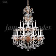 James R Moder 94329BZ0T - Madrid Cast Brass 15Light Entry Chandelier