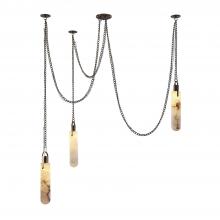 Kalco 519273WB - Flint 3 Light LED Multi-Drop Pendant