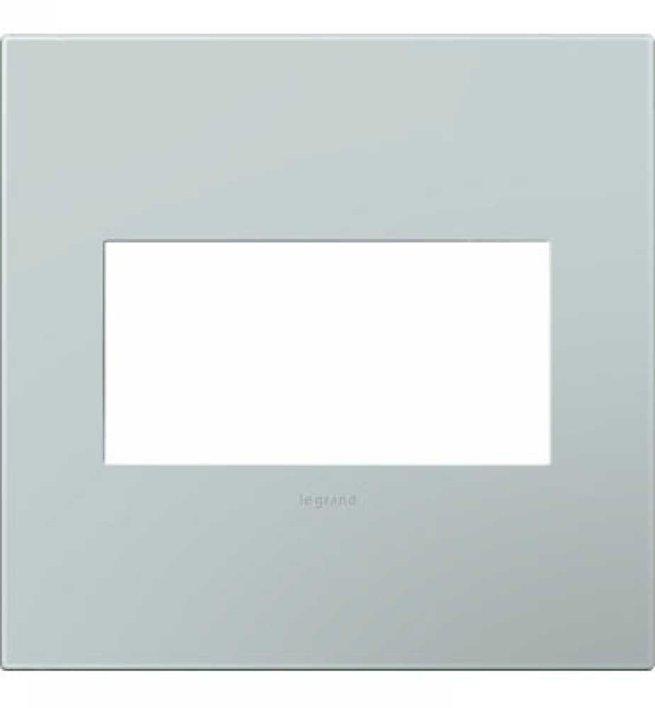 adorne? Pale Blue Two-Gang Screwless Wall Plate